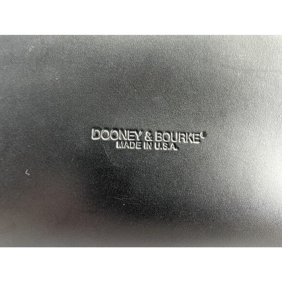 Vtg Dooney & Bourke Cabriolet Cloth Leather Black top handle made in USA satchel - Picture 13 of 13